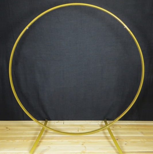 Strong and stable circle metal wedding arch