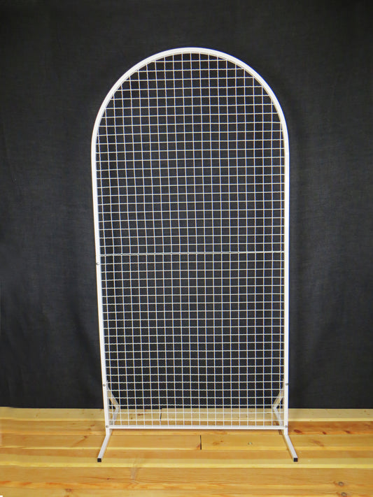 Oval arch with grid, wedding arch, metal arch, iron arch, oval backdrop, wedding decor, flower stand, flower arch, photo zone