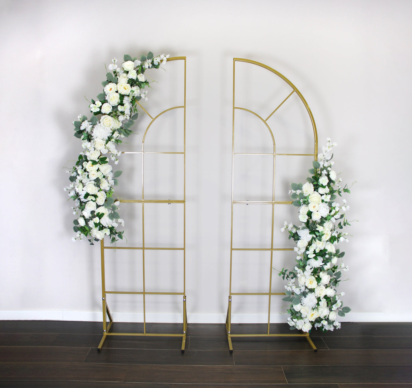 2 in 1 wedding gold arch/stands